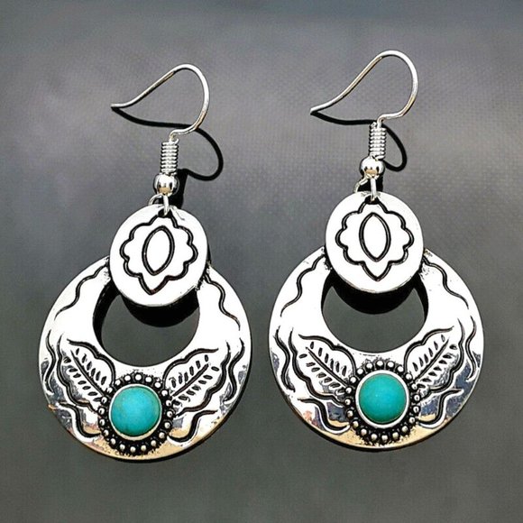 Handmade Jewelry - Womens Turquoise Earrings